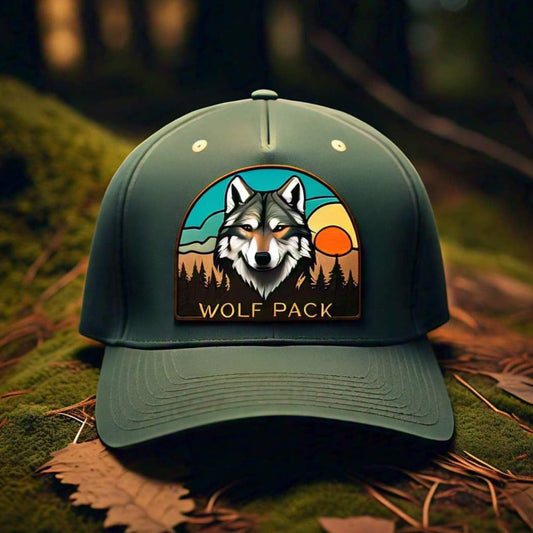 Hats-Nature & Animals.14: Wolf Pack - Global Warming Warrior Wear, "S.P.C." A Social Purpose Corporation   ZEBRA UNDERGROUND
