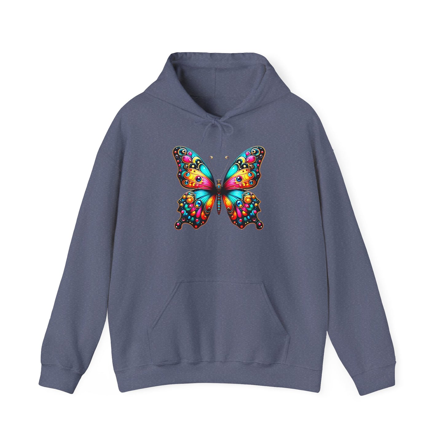 Beautiful Vibrant Butterfly Unisex Graphic Hoodie - Amazon Apparel Company