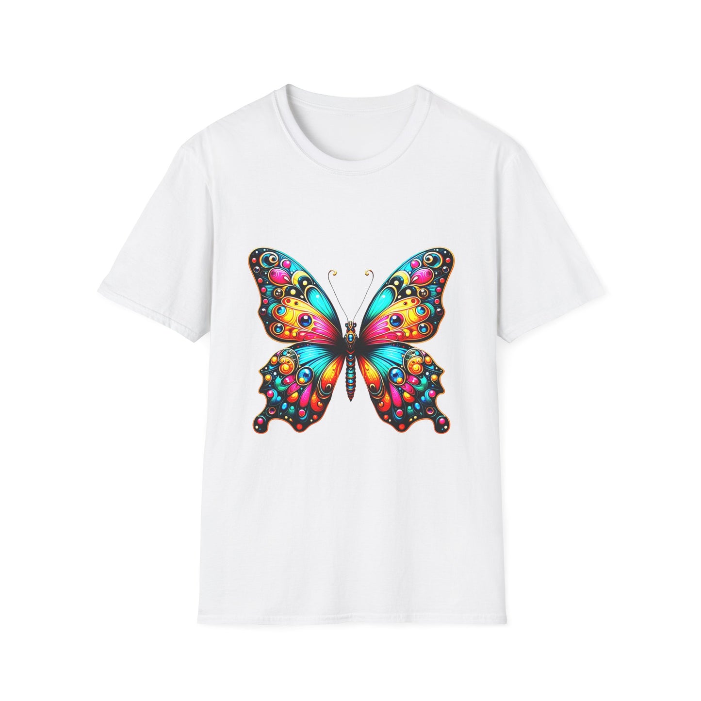 8. Butterfly / Unisex Graphic Tee Shirt - Global Warming Warrior Wear, "S.P.C." A Social Purpose Corporation