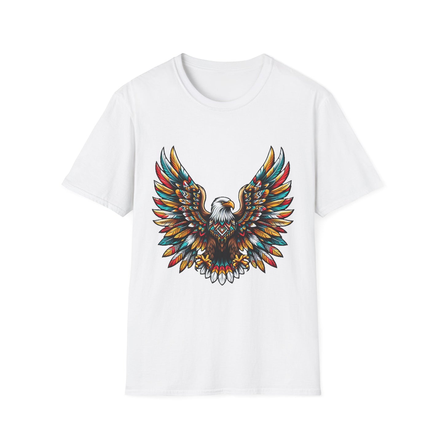 Eagle-1. Native American Inspired / Unisex Graphic Tee Shirt - Global Warming Warrior Wear, "S.P.C." A Social Purpose Corporation