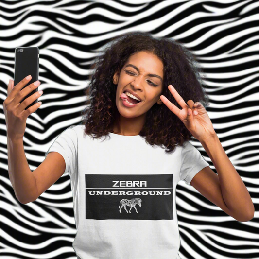 ZEBRA UNDERGROUND - White Letters - Black Background - ZEBRA UNDERGROUND  ZEBRA UNDERGROUND