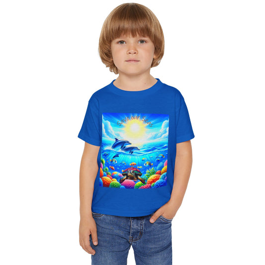 4-B. Save our Seas / Unisex Graphic Tee Shirt - Global Warming Warrior Wear, "S.P.C." A Social Purpose Corporation   ZEBRA UNDERGROUND