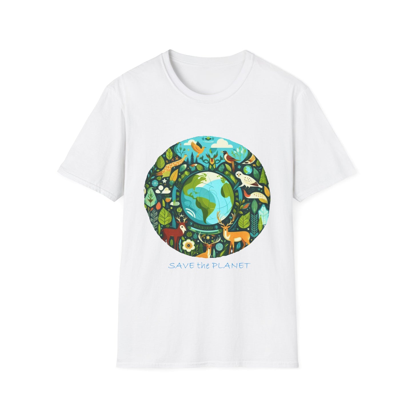 3-C. Save the Planet / Unisex Graphic Tee Shirt - Global Warming Warrior Wear, "S.P.C." A Social Purpose Corporation