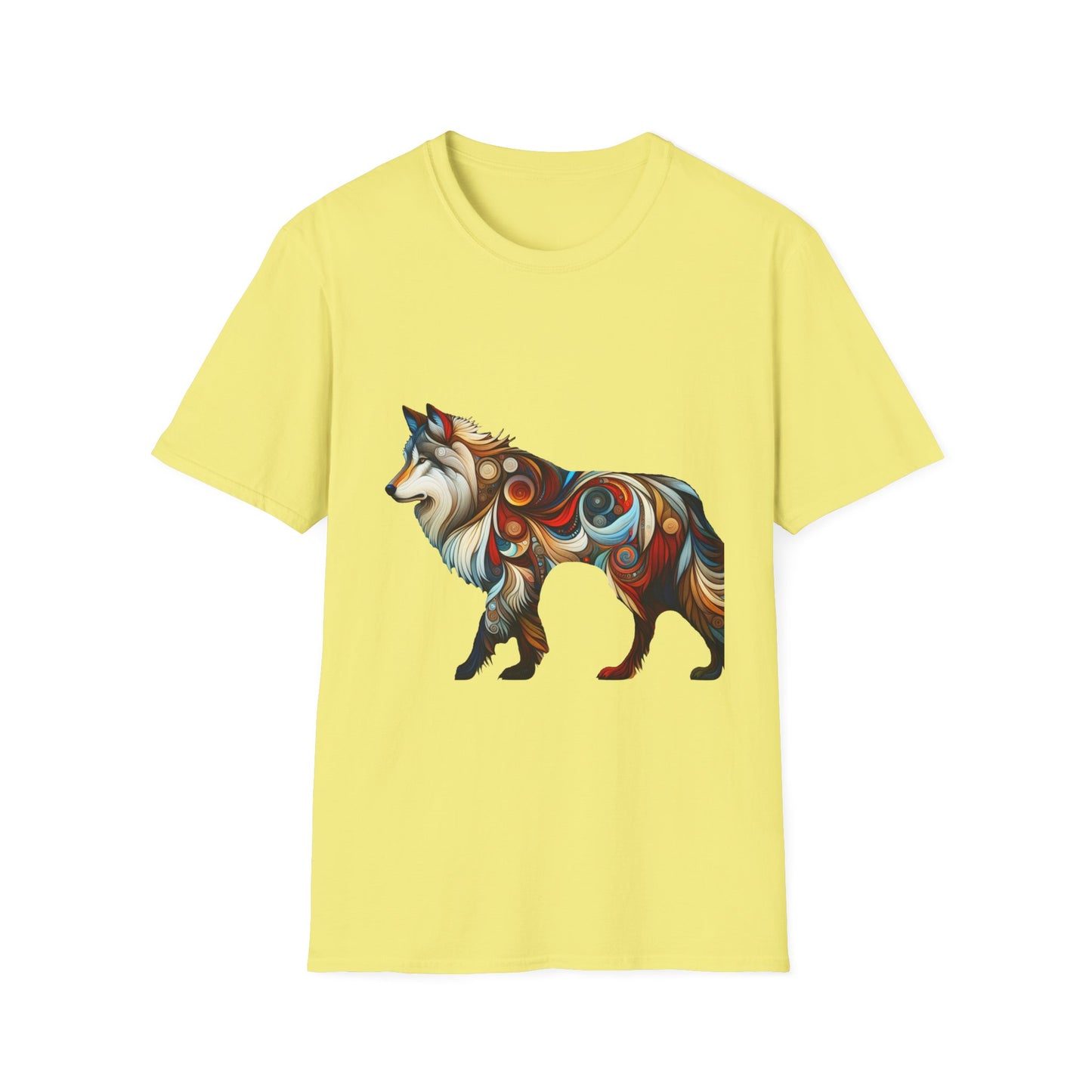 White Wolf-1. Native American Inspired / Unisex Graphic Tee Shirt - Global Warming Warrior Wear, "S.P.C." A Social Purpose Corporation