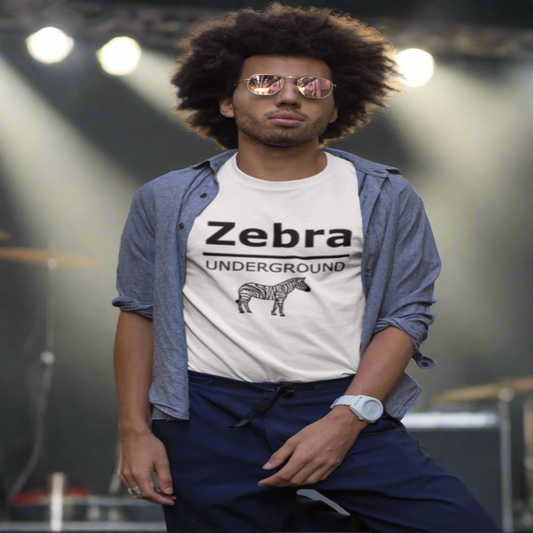 ZEBRA UNDERGROUND - Black Letters and Zebra - ZEBRA UNDERGROUND  ZEBRA UNDERGROUND
