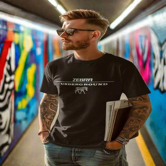 ZEBRA UNDERGROUND - White Letters and Zebra - ZEBRA UNDERGROUND  ZEBRA UNDERGROUND