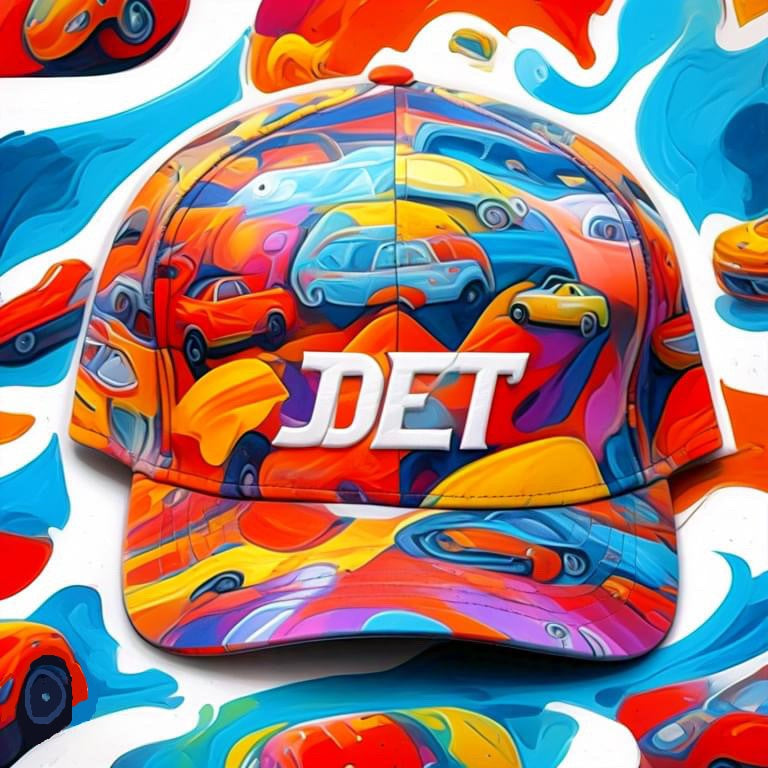 HATS-Streetwear-Cityscape.8: DET-Detroit-Cars & Abstract Colors - Amazon Apparel Company 