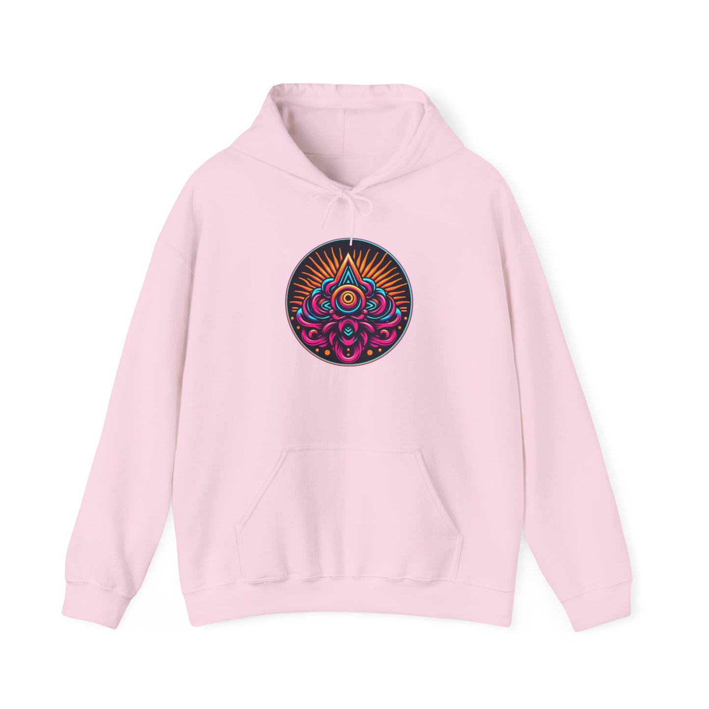 Neon Eye of the Sun Hoodie - Global Warming Warrior Wear, "S.P.C." A Social Purpose Corporation  