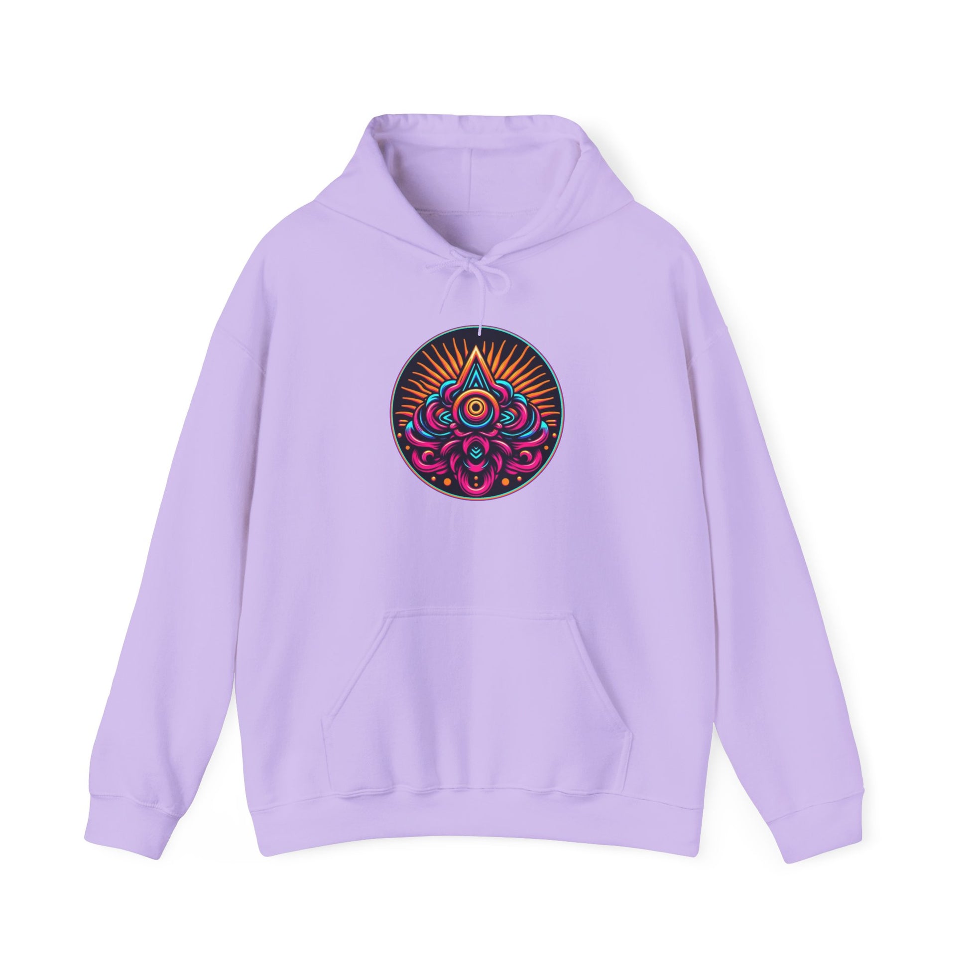 Neon Eye of the Sun Hoodie - Global Warming Warrior Wear, "S.P.C." A Social Purpose Corporation  