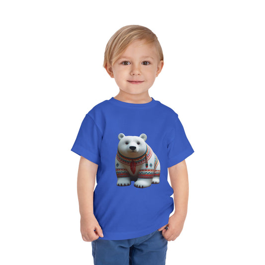 7-D. White Bear - Native American Inspired / Unisex Graphic Tee Shirt - Global Warming Warrior Wear, "S.P.C." A Social Purpose Corporation   ZEBRA UNDERGROUND