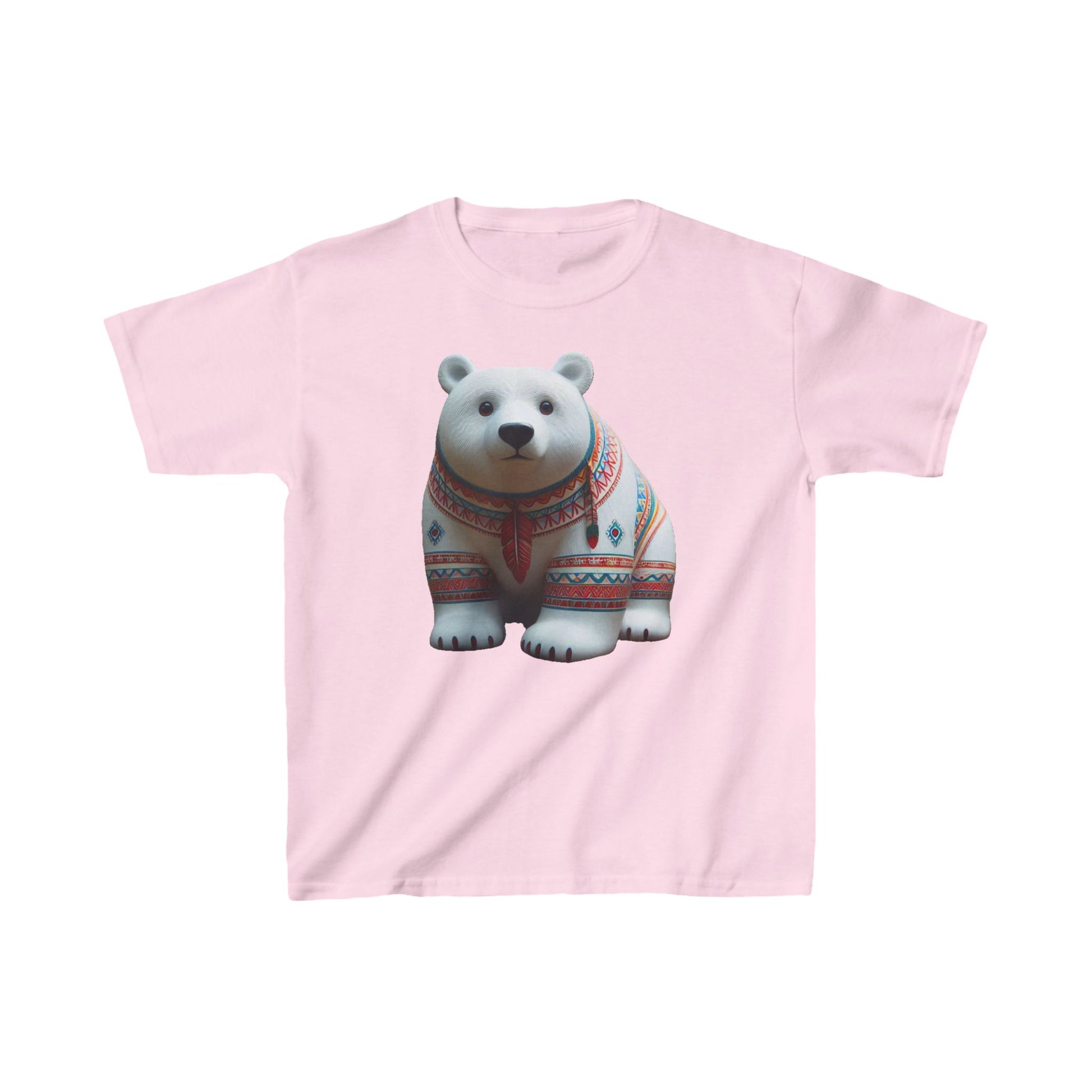 7-D. White Bear - Native American Inspired / Unisex Graphic Tee Shirt - Global Warming Warrior Wear, "S.P.C." A Social Purpose Corporation  