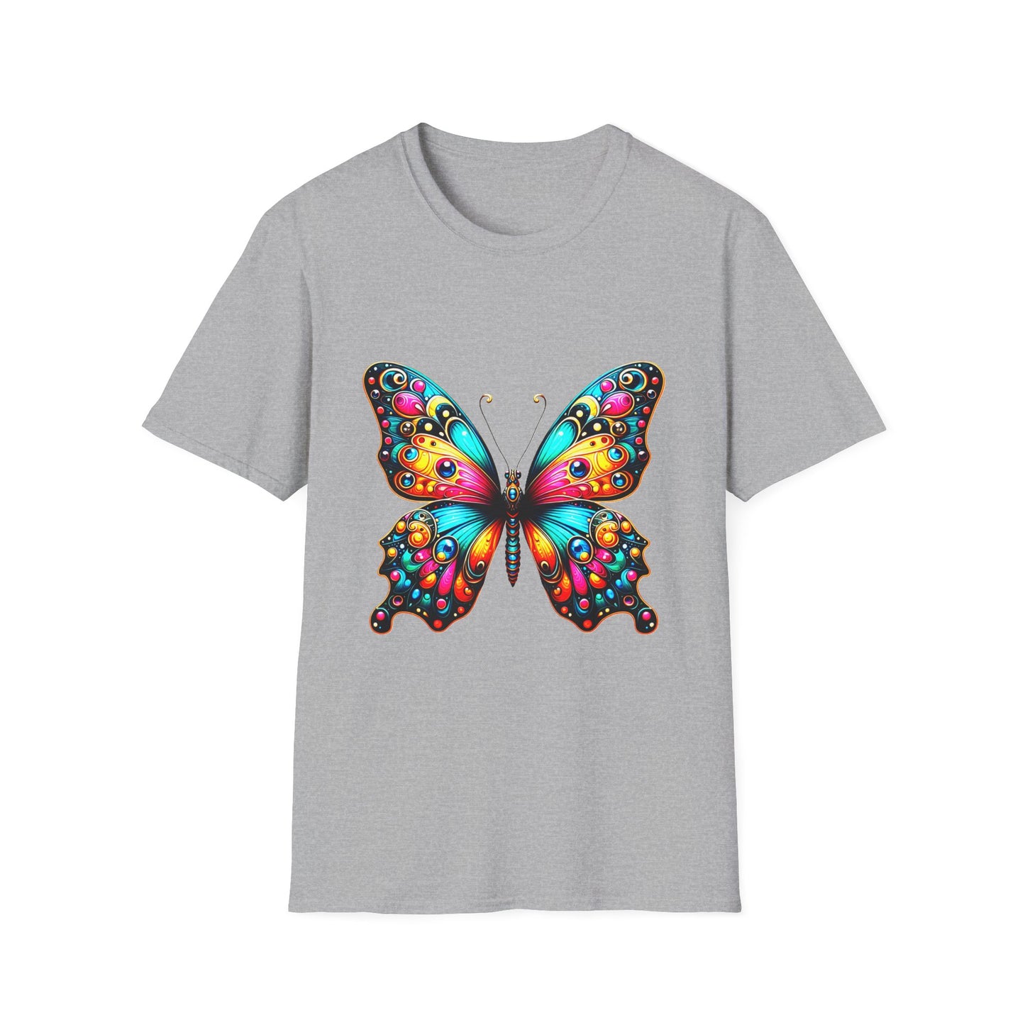 8. Butterfly / Unisex Graphic Tee Shirt - Global Warming Warrior Wear, "S.P.C." A Social Purpose Corporation  