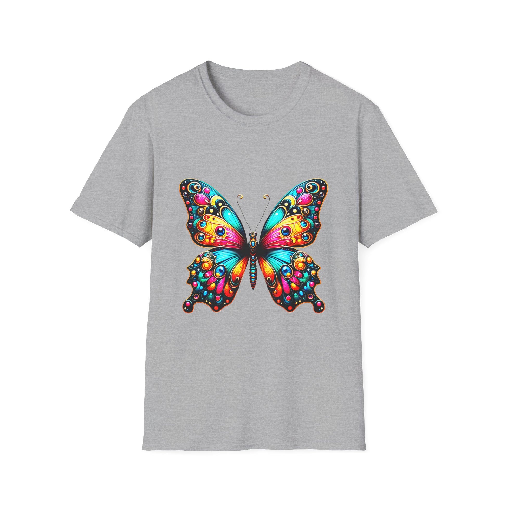 8. Butterfly / Unisex Graphic Tee Shirt - Global Warming Warrior Wear, "S.P.C." A Social Purpose Corporation  