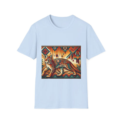 Cougar-4. Native American Inspired / Unisex Graphic Tee Shirt - Global Warming Warrior Wear, "S.P.C." A Social Purpose Corporation  