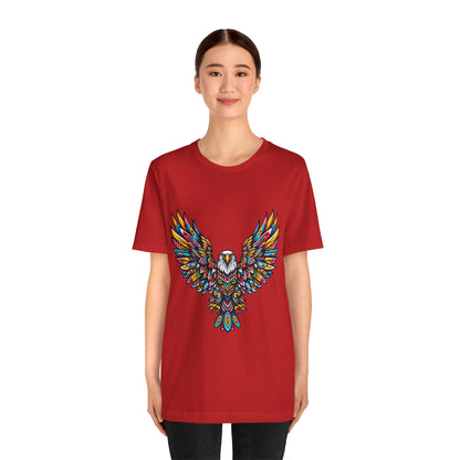 Eagle-2. Native American Inspired / Unisex Graphic Tee Shirt - Global Warming Warrior Wear, "S.P.C." A Social Purpose Corporation  