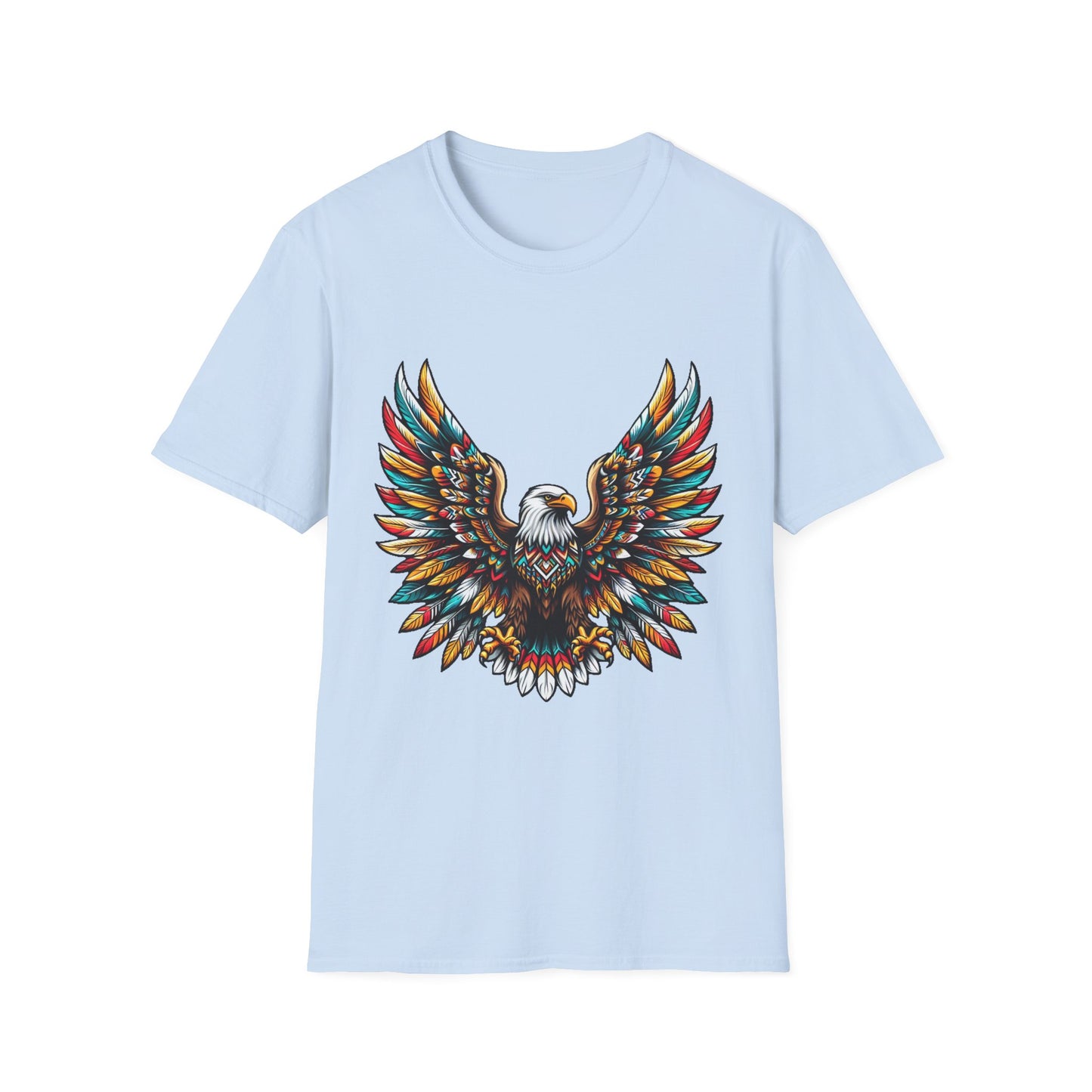 Eagle-1. Native American Inspired / Unisex Graphic Tee Shirt - Global Warming Warrior Wear, "S.P.C." A Social Purpose Corporation  