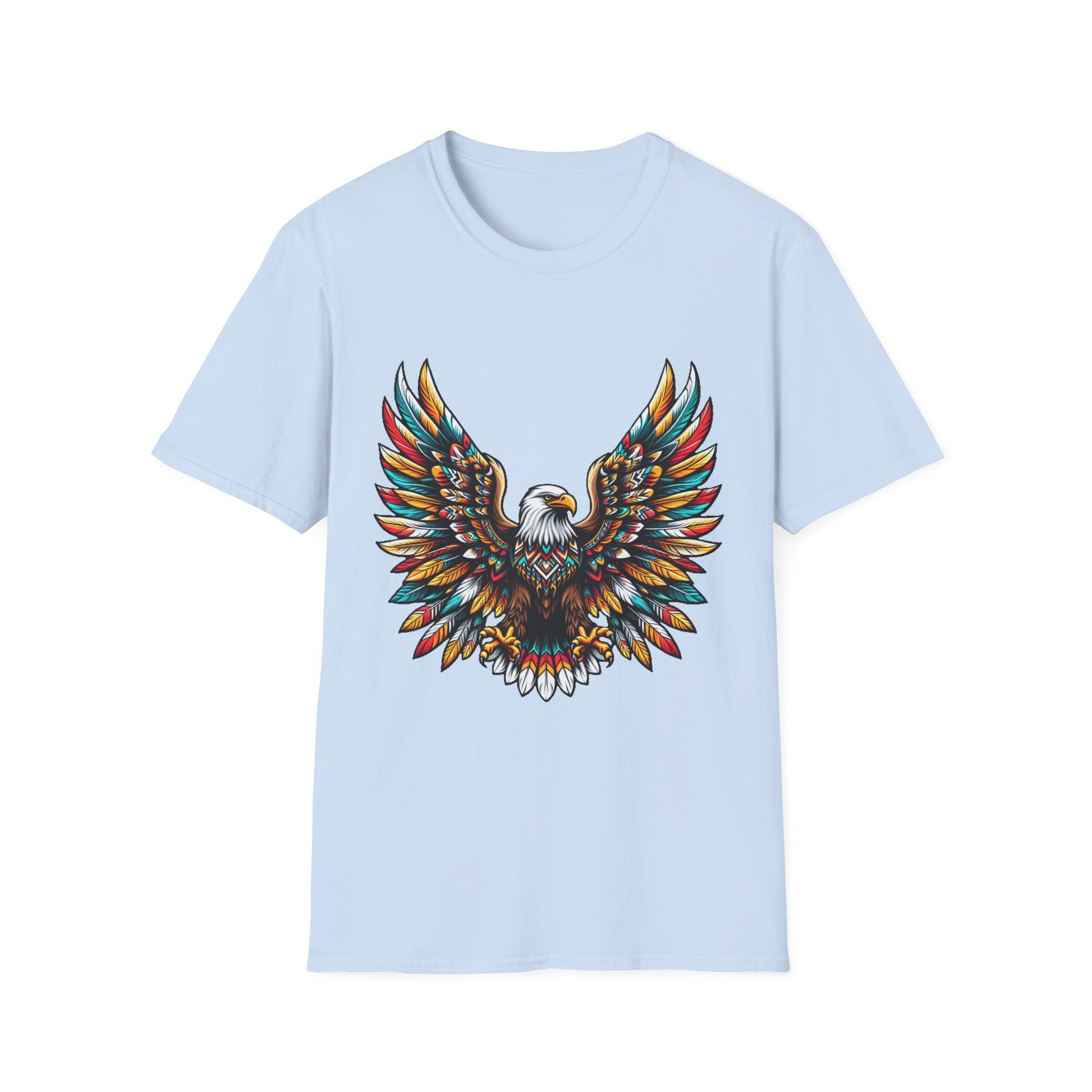 Eagle-1. Native American Inspired / Unisex Graphic Tee Shirt - Global Warming Warrior Wear, "S.P.C." A Social Purpose Corporation  