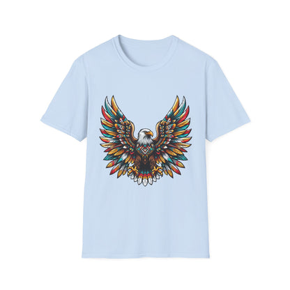 Eagle-1. Native American Inspired / Unisex Graphic Tee Shirt - Global Warming Warrior Wear, "S.P.C." A Social Purpose Corporation  