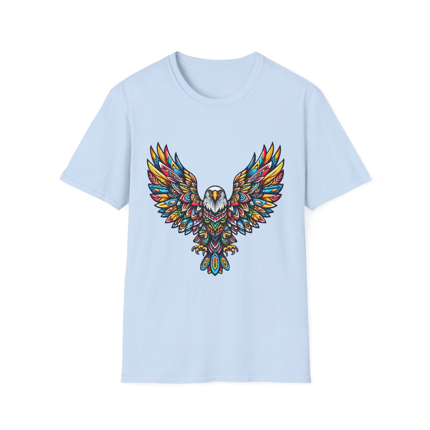 Eagle-2. Native American Inspired / Unisex Graphic Tee Shirt - Global Warming Warrior Wear, "S.P.C." A Social Purpose Corporation  