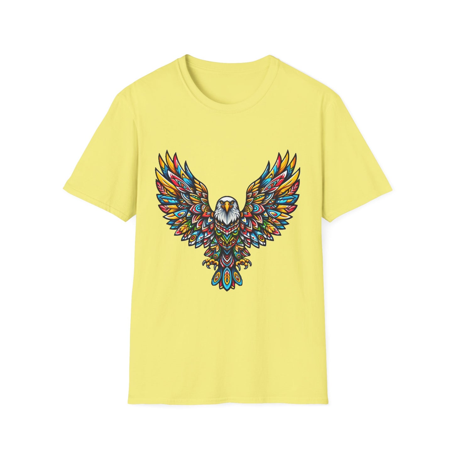 Eagle-2. Native American Inspired / Unisex Graphic Tee Shirt - Global Warming Warrior Wear, "S.P.C." A Social Purpose Corporation  