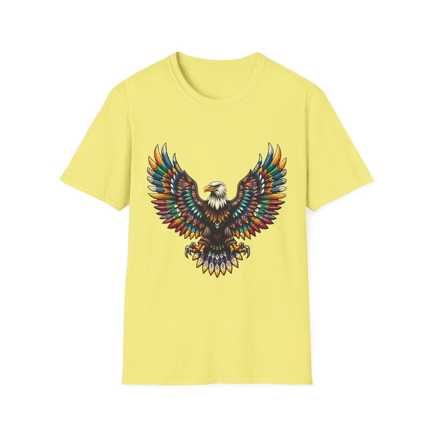 Eagle-3. Native American Inspired / Unisex Graphic Tee Shirt - Global Warming Warrior Wear, "S.P.C." A Social Purpose Corporation  