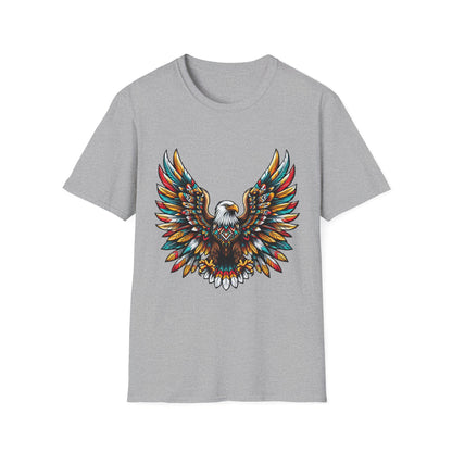 Eagle-1. Native American Inspired / Unisex Graphic Tee Shirt - Global Warming Warrior Wear, "S.P.C." A Social Purpose Corporation  