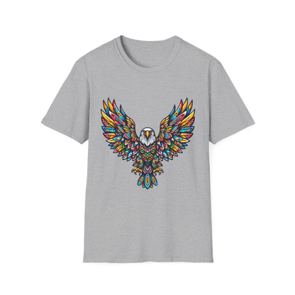 Eagle-2. Native American Inspired / Unisex Graphic Tee Shirt - Global Warming Warrior Wear, "S.P.C." A Social Purpose Corporation  