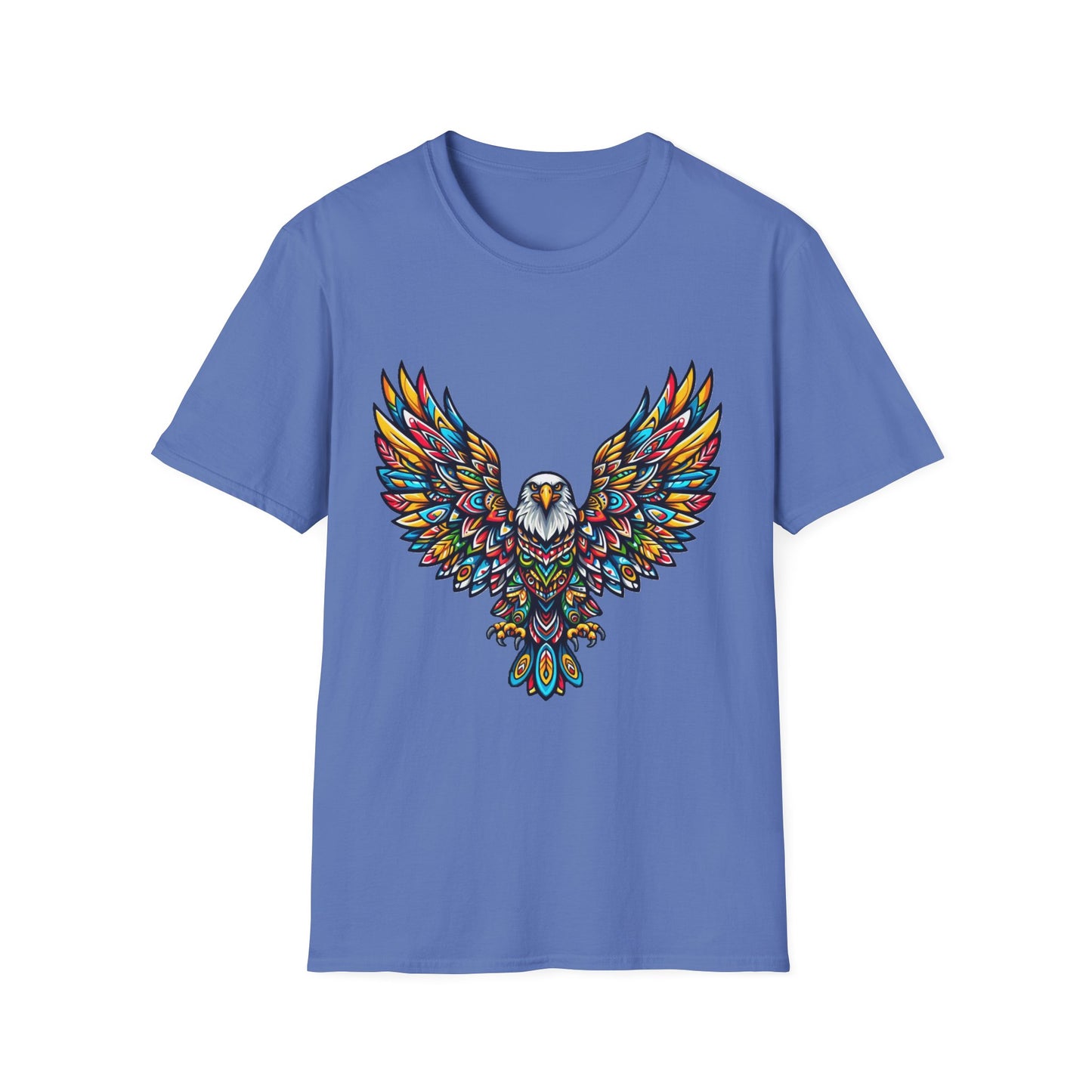 Eagle-2. Native American Inspired / Unisex Graphic Tee Shirt - Global Warming Warrior Wear, "S.P.C." A Social Purpose Corporation  