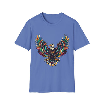 Eagle-3. Native American Inspired / Unisex Graphic Tee Shirt - Global Warming Warrior Wear, "S.P.C." A Social Purpose Corporation  