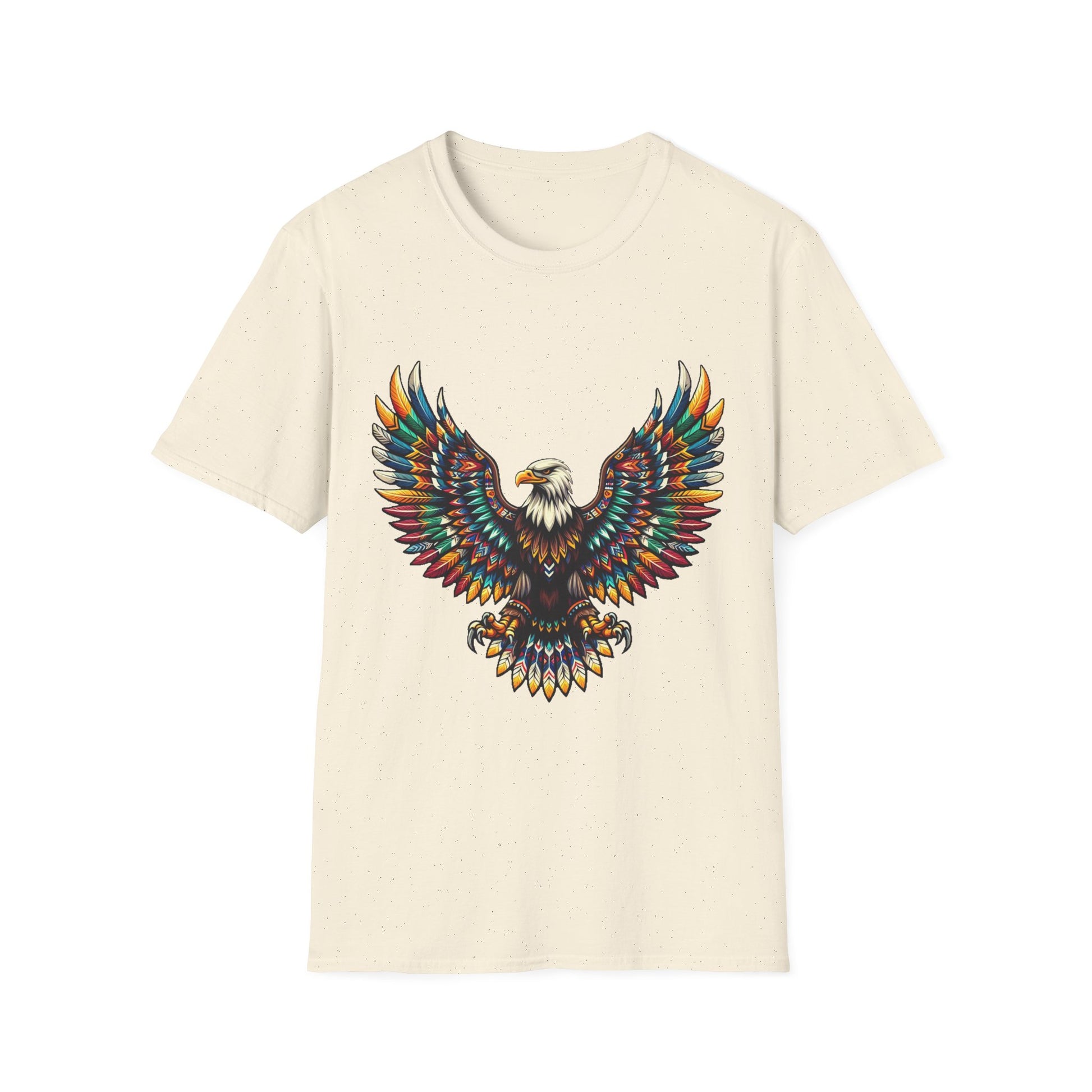 Eagle-3. Native American Inspired / Unisex Graphic Tee Shirt - Global Warming Warrior Wear, "S.P.C." A Social Purpose Corporation  