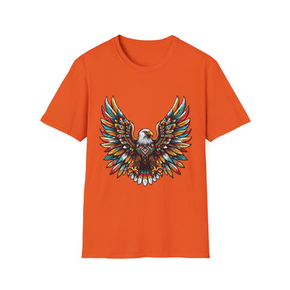 Eagle-1. Native American Inspired / Unisex Graphic Tee Shirt - Global Warming Warrior Wear, "S.P.C." A Social Purpose Corporation  