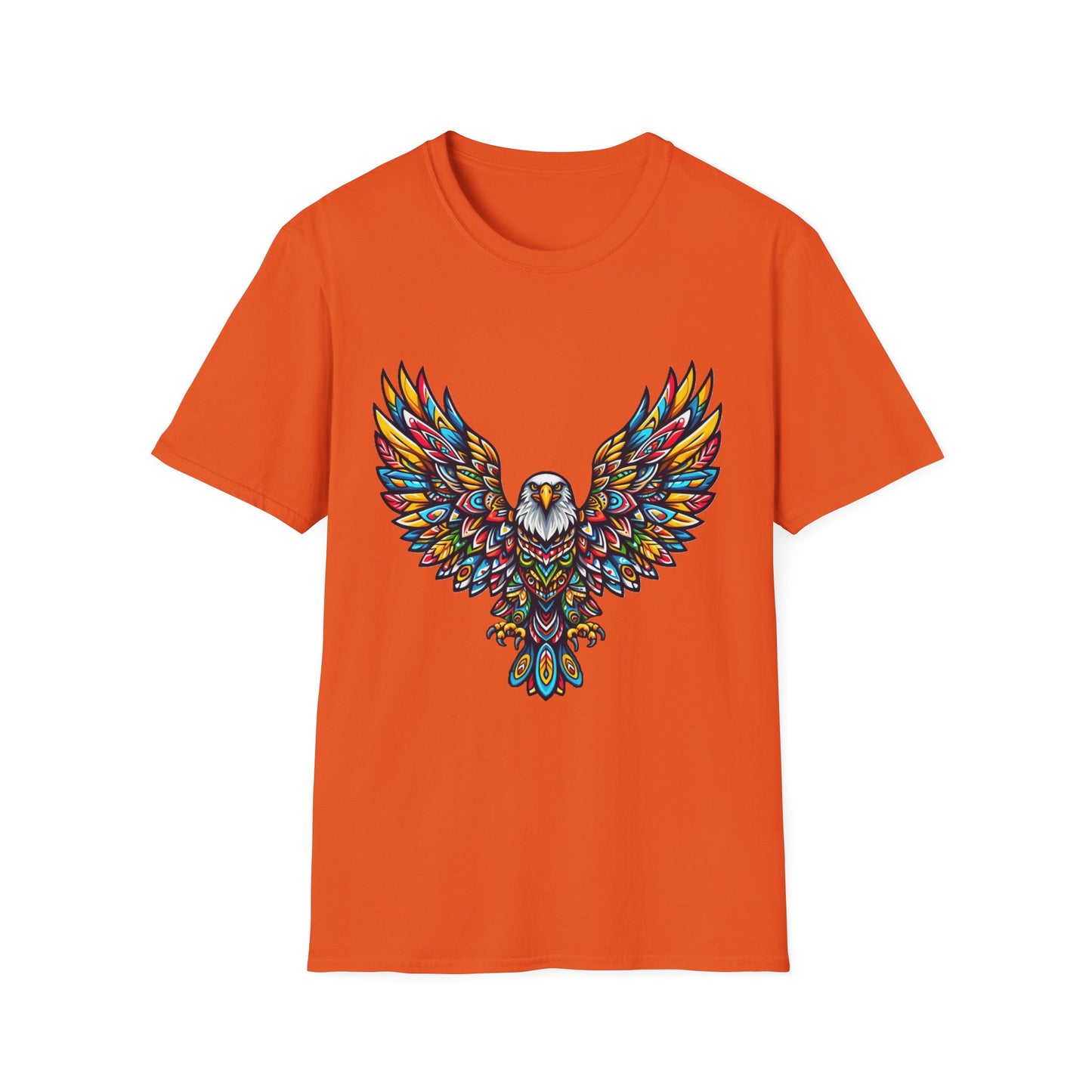 Eagle-2. Native American Inspired / Unisex Graphic Tee Shirt - Global Warming Warrior Wear, "S.P.C." A Social Purpose Corporation  