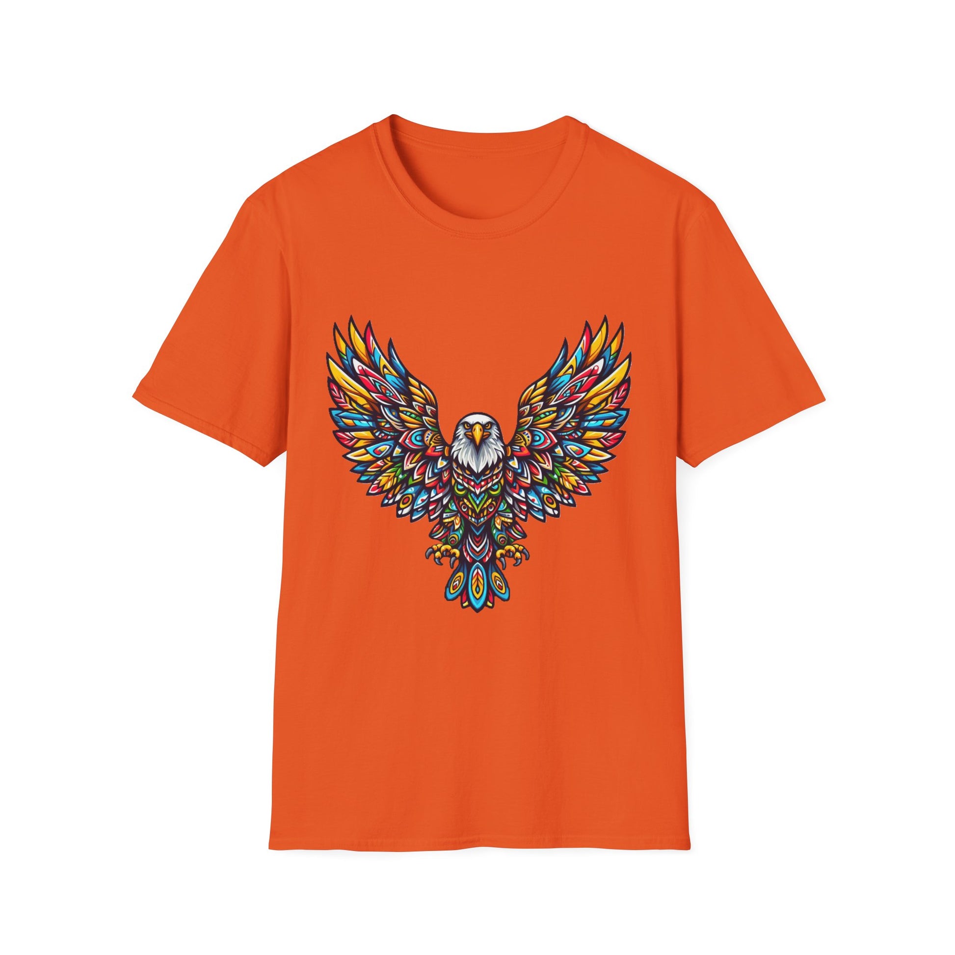 Eagle-2. Native American Inspired / Unisex Graphic Tee Shirt - Global Warming Warrior Wear, "S.P.C." A Social Purpose Corporation  