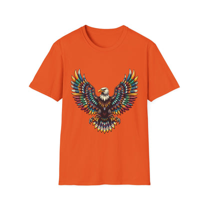 Eagle-3. Native American Inspired / Unisex Graphic Tee Shirt - Global Warming Warrior Wear, "S.P.C." A Social Purpose Corporation  