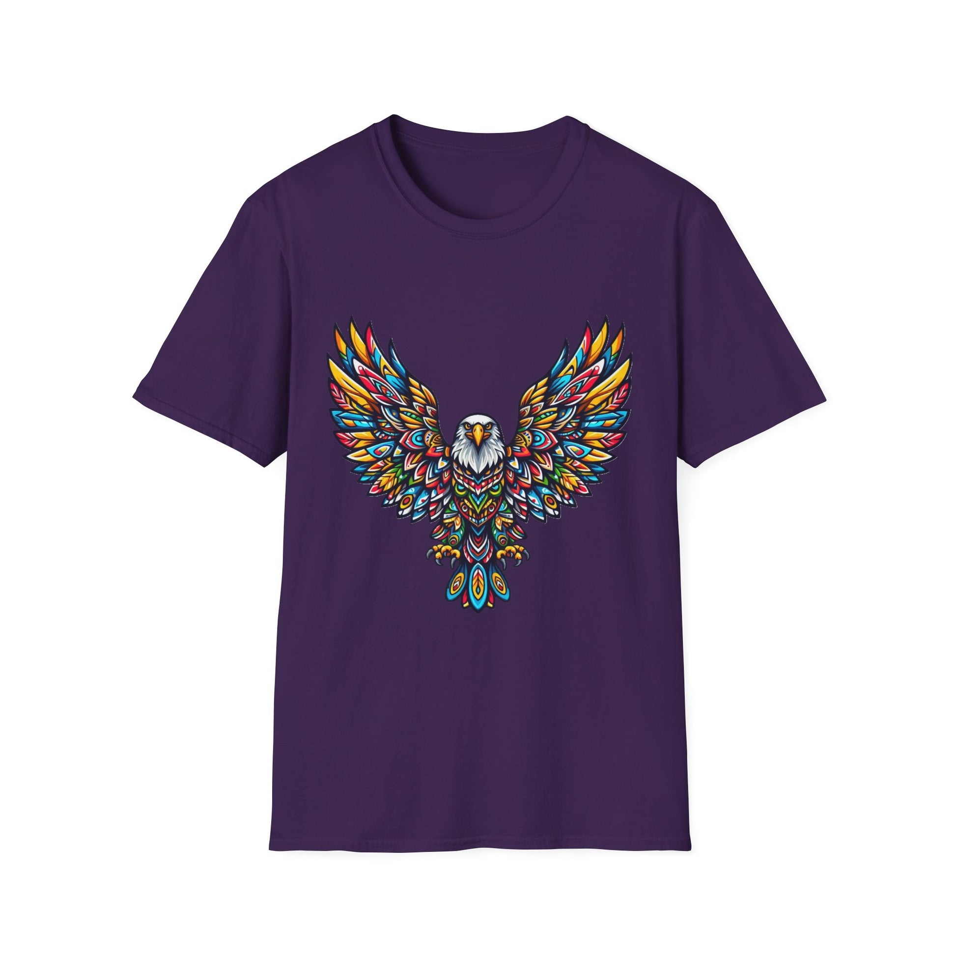 Eagle-2. Native American Inspired / Unisex Graphic Tee Shirt - Global Warming Warrior Wear, "S.P.C." A Social Purpose Corporation  