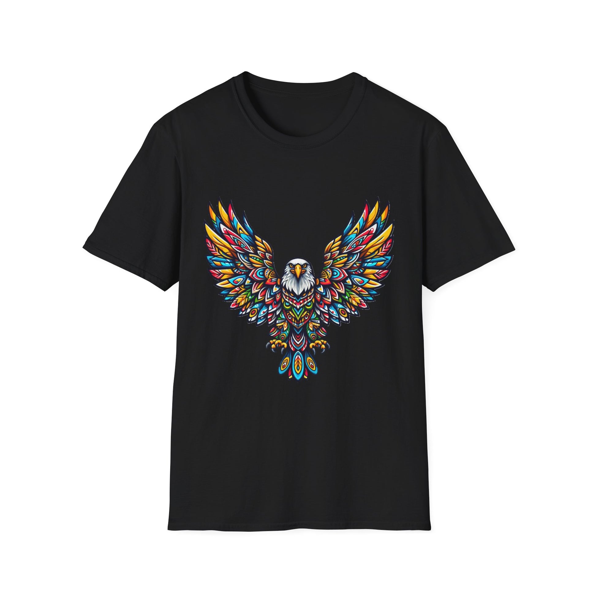 Eagle-2. Native American Inspired / Unisex Graphic Tee Shirt - Global Warming Warrior Wear, "S.P.C." A Social Purpose Corporation  