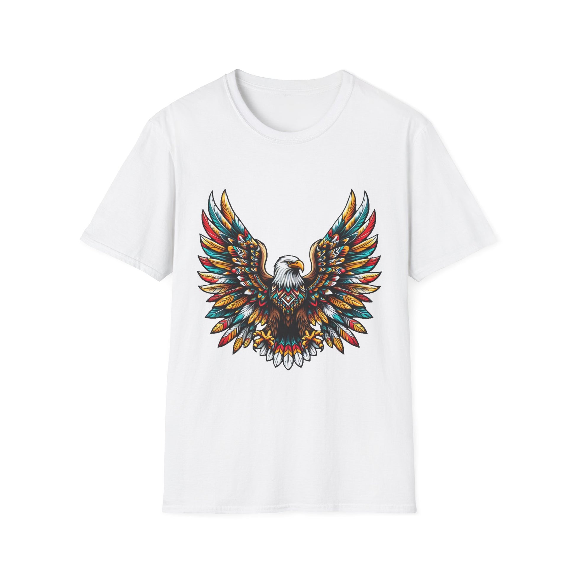 Eagle-1. Native American Inspired / Unisex Graphic Tee Shirt - Global Warming Warrior Wear, "S.P.C." A Social Purpose Corporation  