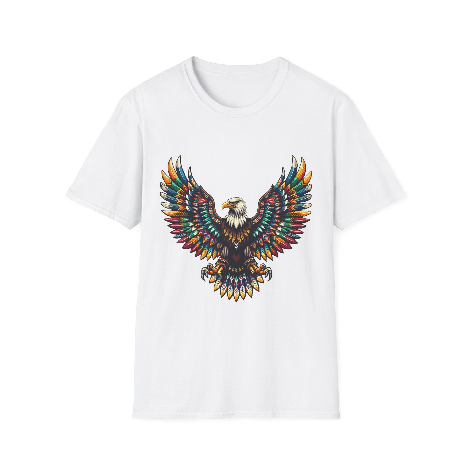 Eagle-3. Native American Inspired / Unisex Graphic Tee Shirt - Global Warming Warrior Wear, "S.P.C." A Social Purpose Corporation  