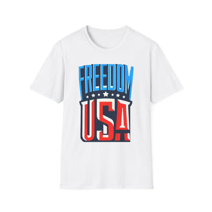 X - Vote - FREEDOM USA-1. / Unisex - Graphic Tee Shirt - Global Warming Warrior Wear, "S.P.C." A Social Purpose Corporation  