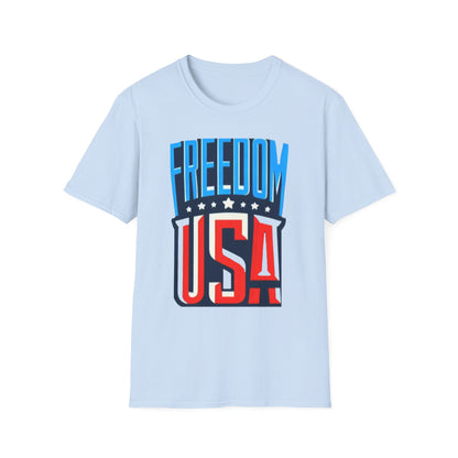 X - Vote - FREEDOM USA-1. / Unisex - Graphic Tee Shirt - Global Warming Warrior Wear, "S.P.C." A Social Purpose Corporation  