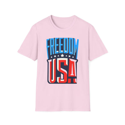 X - Vote - FREEDOM USA-1. / Unisex - Graphic Tee Shirt - Global Warming Warrior Wear, "S.P.C." A Social Purpose Corporation  