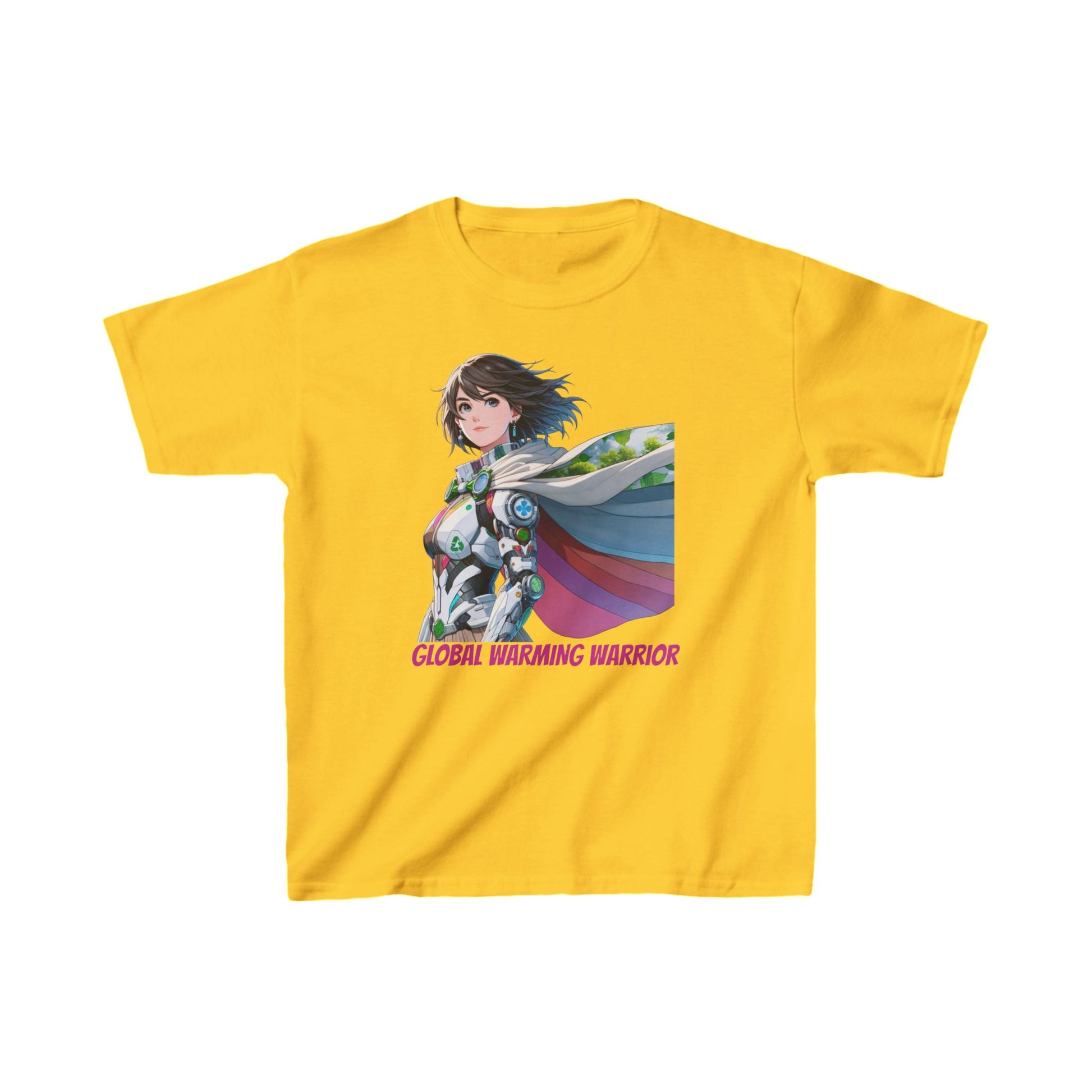 1-C. Global Warming Warrior / Anime - Unisex Graphic Tee - Shirt - Global Warming Warrior Wear, "S.P.C." A Social Purpose Corporation  