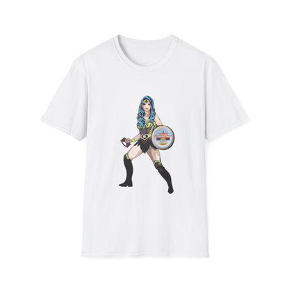 1-B. Global Warming Warrior Queen / Unisex - Graphic Tee Shirt - Global Warming Warrior Wear, "S.P.C." A Social Purpose Corporation  