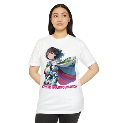 1-C. Global Warming Warrior / Anime - Unisex Graphic Tee - Shirt - Global Warming Warrior Wear, "S.P.C." A Social Purpose Corporation  