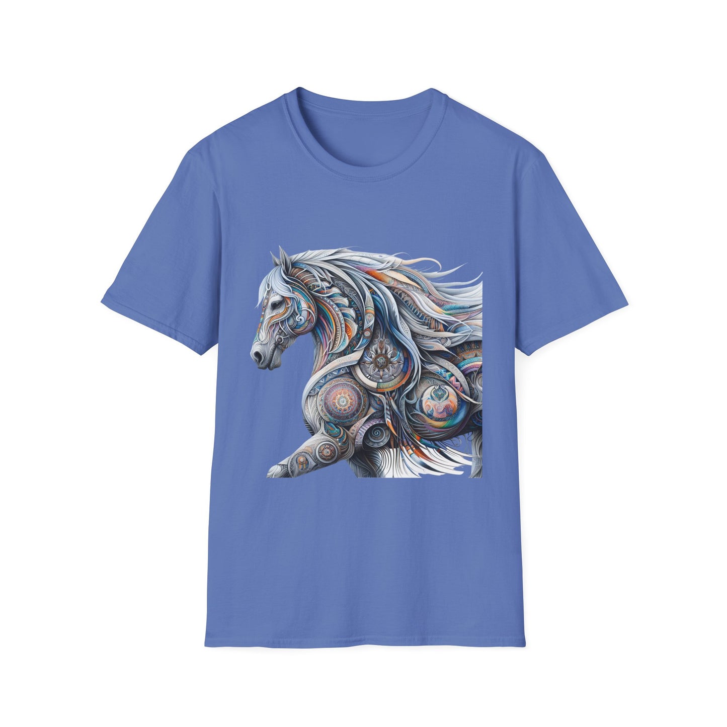 Horse-3. Native American Inspired / Unisex Graphic Tee Shirt - Global Warming Warrior Wear, "S.P.C." A Social Purpose Corporation  