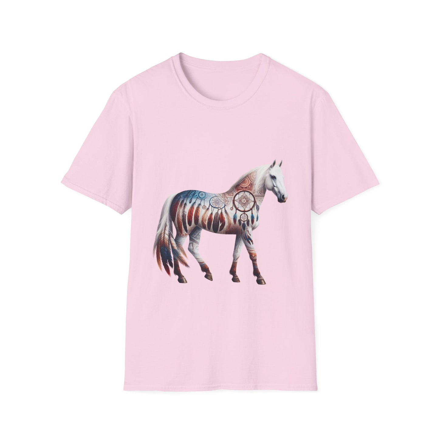 Horse-1. Native American Inspired / Unisex Graphic Tee Shirt - Global Warming Warrior Wear, "S.P.C." A Social Purpose Corporation  