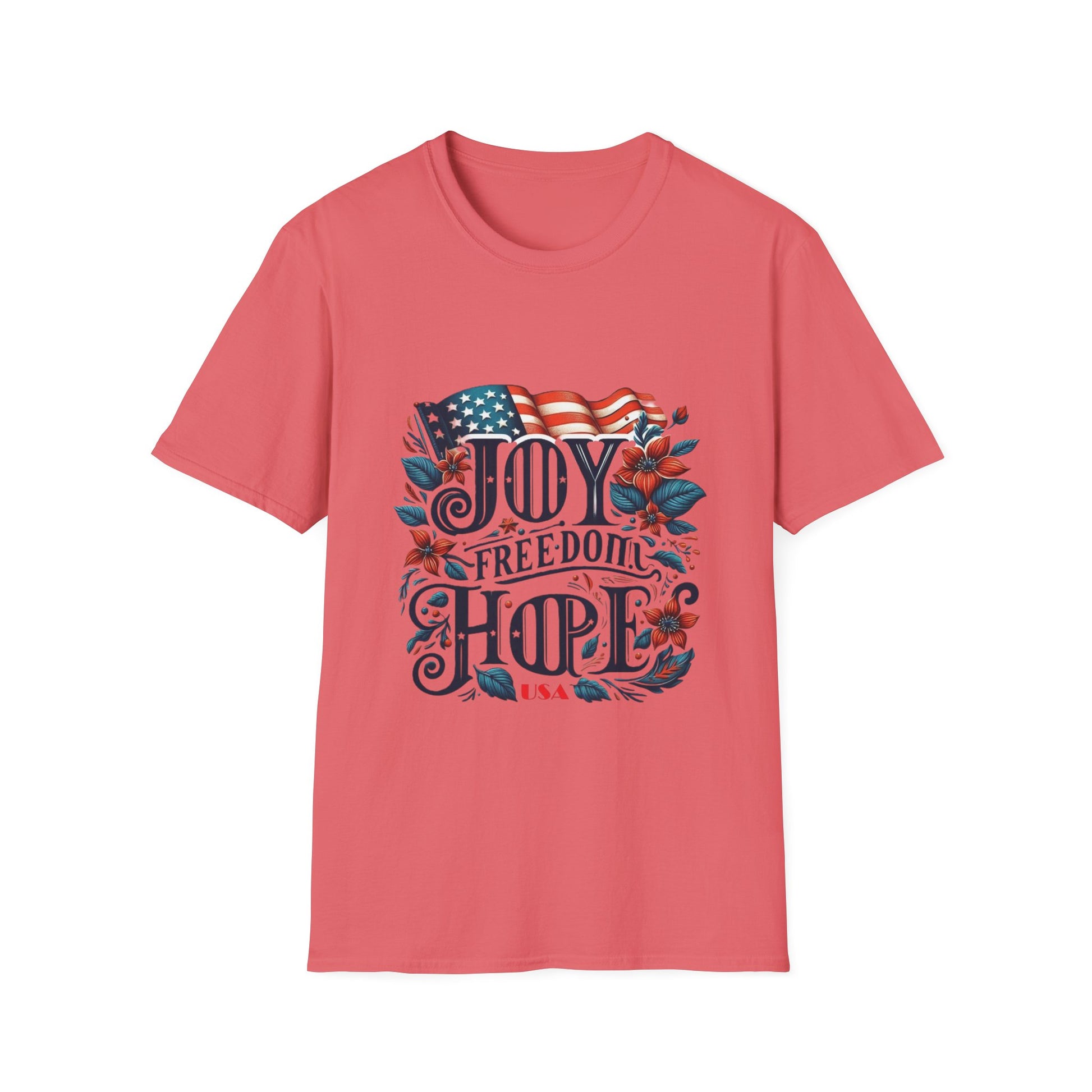 X - Vote - Joy - FREEDOM - Hope - USA-1. / Unisex Graphic Tee Shirt - Global Warming Warrior Wear, "S.P.C." A Social Purpose Corporation  