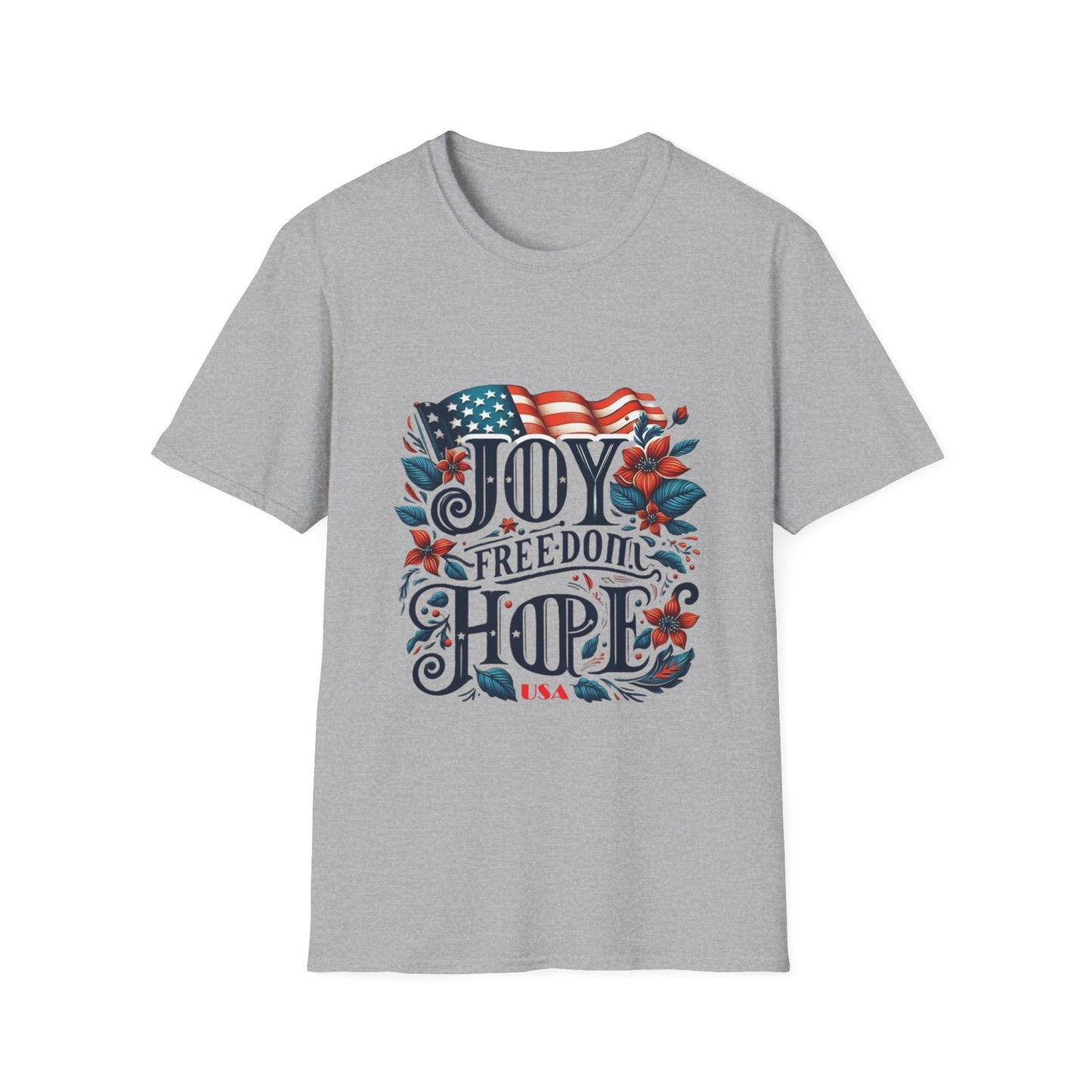 X - Vote - Joy - FREEDOM - Hope - USA-1. / Unisex Graphic Tee Shirt - Global Warming Warrior Wear, "S.P.C." A Social Purpose Corporation  