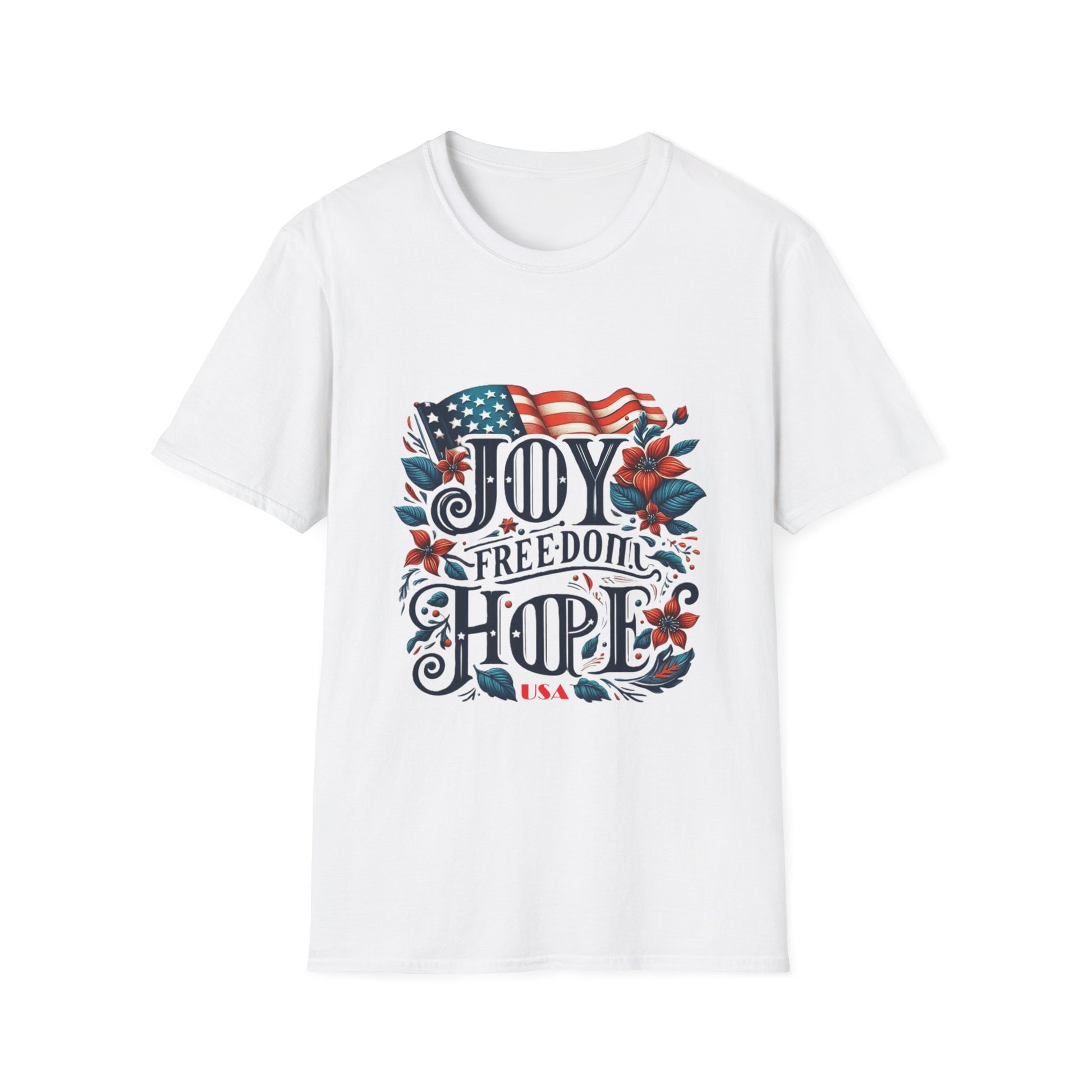 X - Vote - Joy - FREEDOM - Hope - USA-1. / Unisex Graphic Tee Shirt - Global Warming Warrior Wear, "S.P.C." A Social Purpose Corporation  