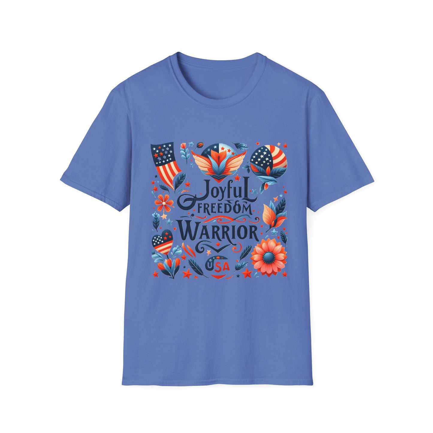 X - Vote - Joyful Freedom Warrior USA-1. / Unisex Graphic Tee Shirt - Global Warming Warrior Wear, "S.P.C." A Social Purpose Corporation  